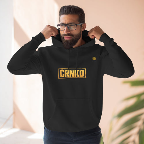 CRNKD Gold Watch Hoodie — "Time for Some Fuckery" Graphic Fleece Hoodie