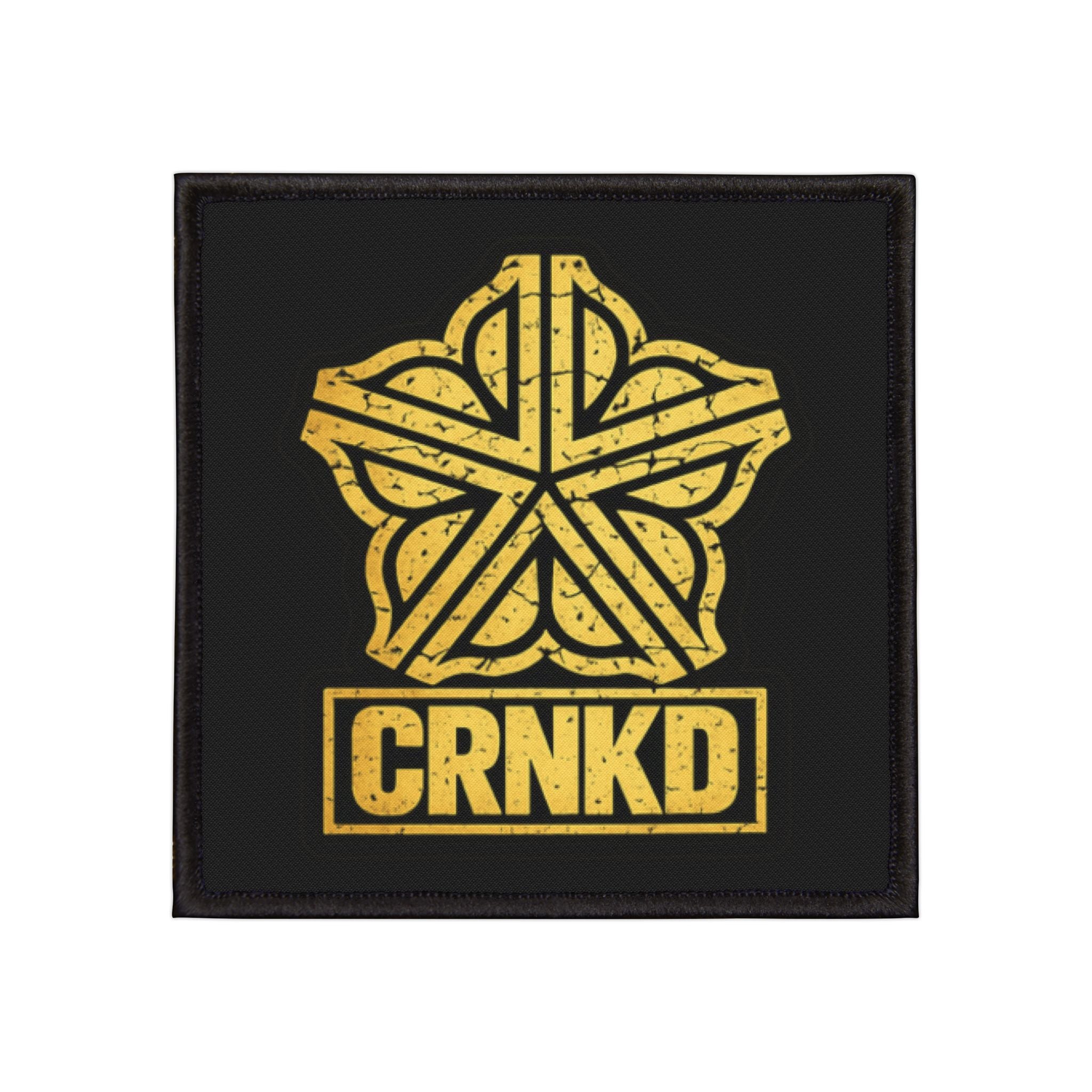 CRNKD 585 Gold Emblem Iron-On Patch