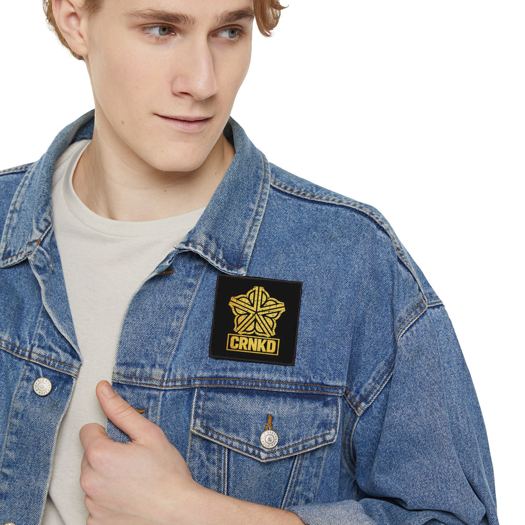 CRNKD 585 Gold Emblem Iron-On Patch