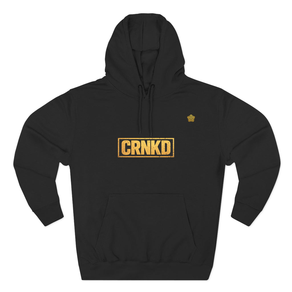 CRNKD Gold Watch Hoodie — "Time for Some Fuckery" Graphic Fleece Hoodie