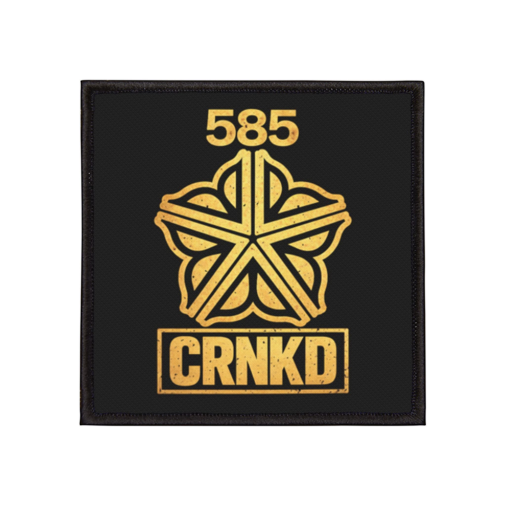 CRNKD 585 Gold Emblem Iron-On Patch